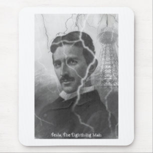 Tesla, The Lightning Man Mouse Pad