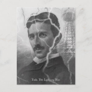 Tesla, The Lightning Man Postcard