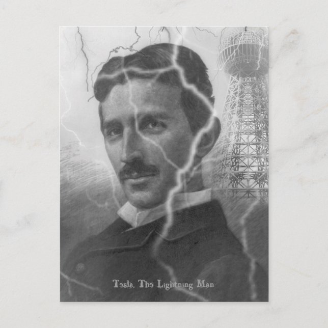 Tesla, The Lightning Man Postcard (Front)