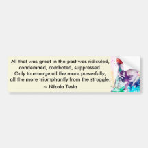 Tesla Triumphant Bumper Sticker