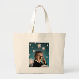 Tesla's Dream Large Tote Bag