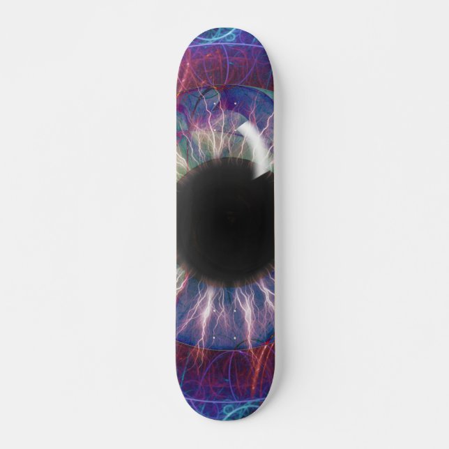 Tesla's Eye Skateboard Deck (Front)