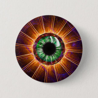 Tesla's Other Eye Fractal Art 6 Cm Round Badge