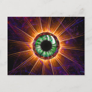 Tesla's Other Eye Fractal Art Postcard