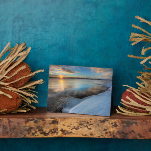 Teslin Lake After A Clearing Storm, Yukon Plaque