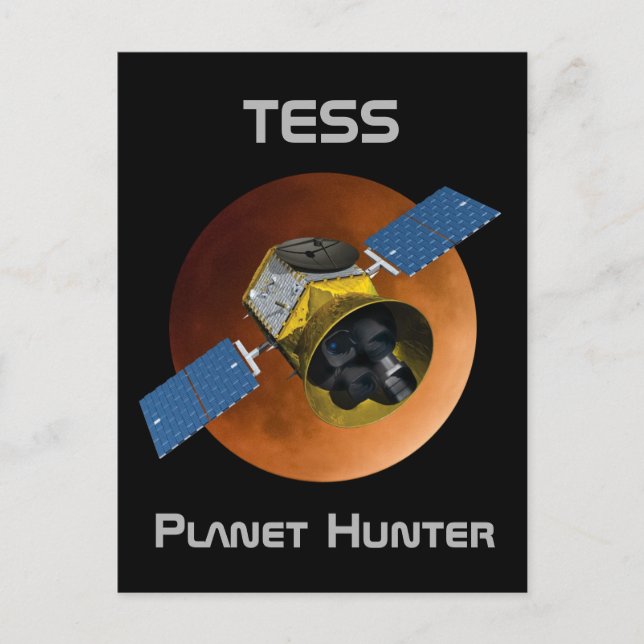 TESS Planet Hunter Spacecraft Postcard (Front)
