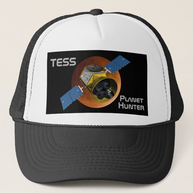 TESS Planet Hunter Spacecraft Trucker Hat (Front)