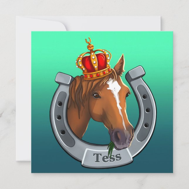 Tess the queen. holiday card (Front)