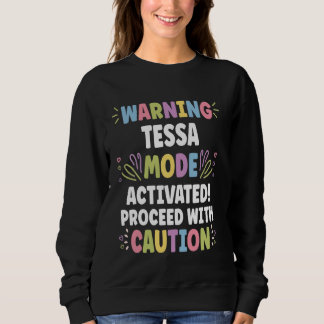 TESSA Personalised Name Funny Cute Custom TESSA Na Sweatshirt