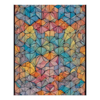 Tesselation in Neoprene Nexus Poster