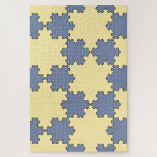 Tessellated Koch Snowflakes (Fractal Pattern) Jigsaw Puzzle