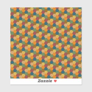 Tessellated Multi-coloured Flower Wheel Pattern