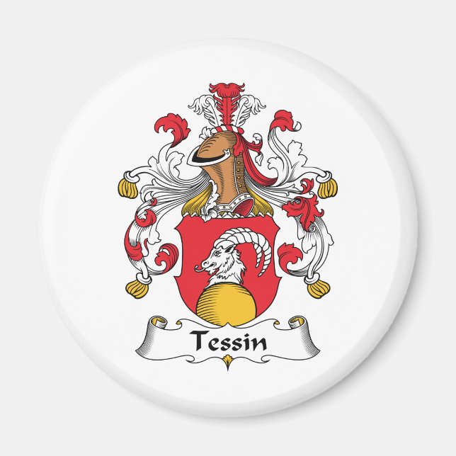 Tessin Family Crest Magnet (Front)