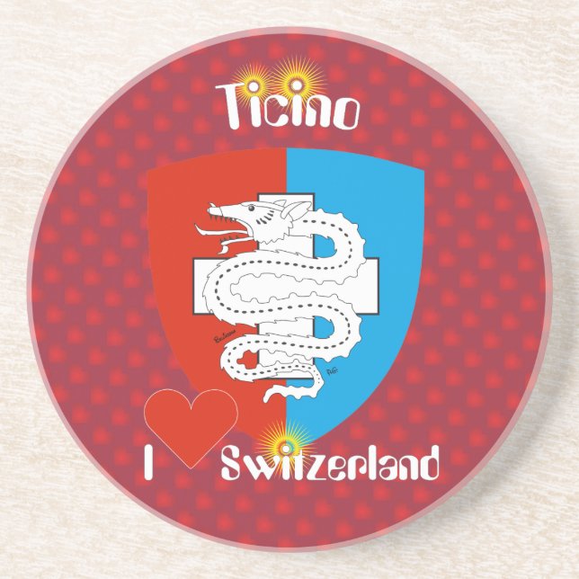 Tessin - Ticino - Schweiz - Svizzera Bierteller Coaster (Front)