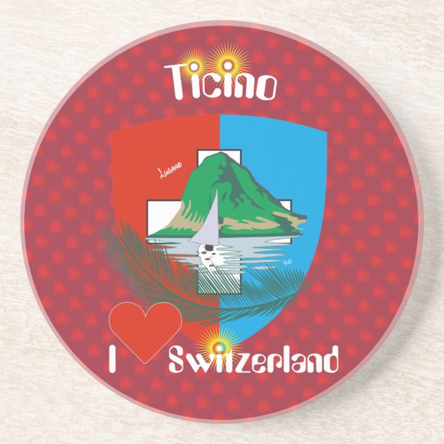 Tessin - Ticino - Schweiz - Svizzera Bierteller Coaster (Front)