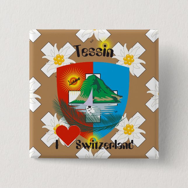 Tessin - Ticino - Schweiz - Svizzera Buttons (Front)