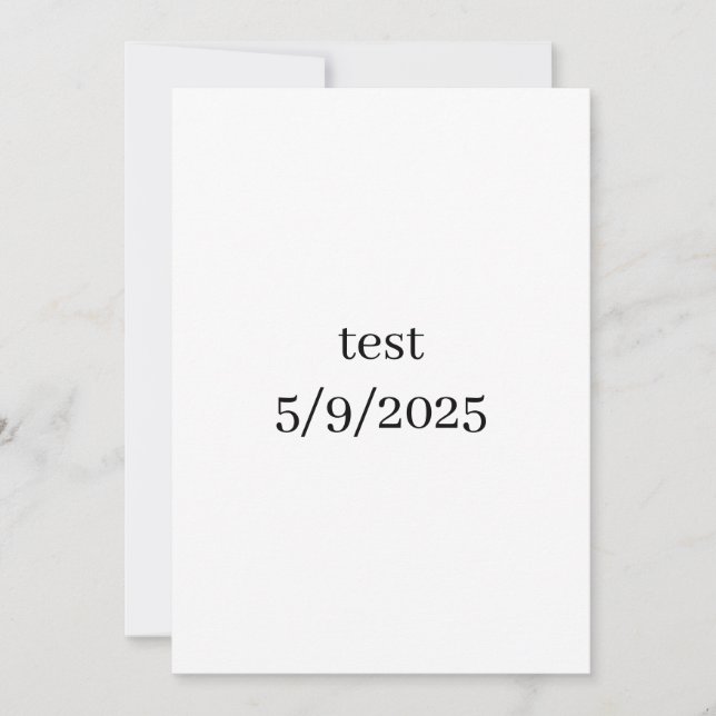 test 5/9/2025 invitation (Front)