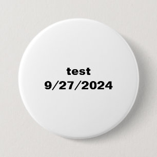 test 7.5 cm round badge