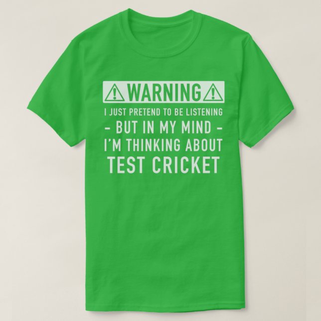Test Cricket Gift Classic TShirt (Design Front)