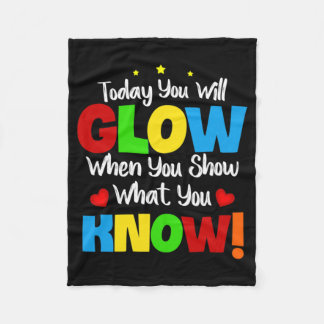 Test Day Mode On Teacher Testing Ideas School 2  Fleece Blanket