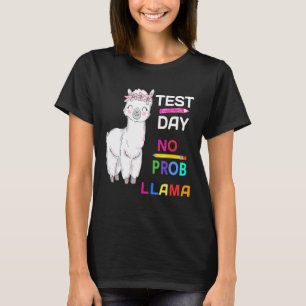 Test Day No Prob Llama Llama Teacher Testing Day 9 T-Shirt