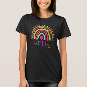 Test Day Rock The Test Teacher Testing Day Rainbow T-Shirt