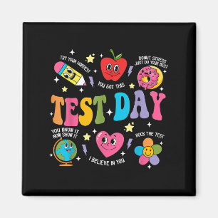 Test Day Rock The Test Testing Day Motivational Te Magnet