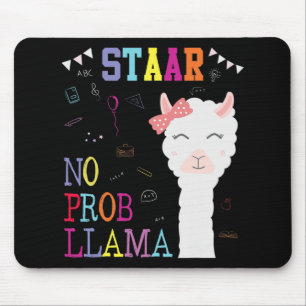 Test Day Squad No Prob-llama Llama Teacher Student Mouse Pad
