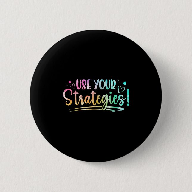 Test Day State Testing Exam Teacher Student Motiva 6 Cm Round Badge (Front)