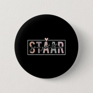Test Day Teacher Exam Leopard Testing Day You Got  6 Cm Round Badge