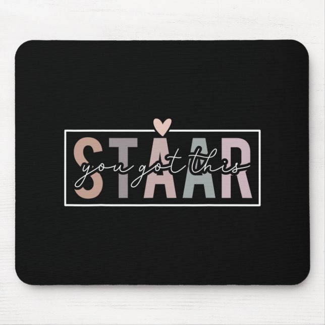 Test Day Teacher Exam Leopard Testing Day You Got  Mouse Pad (Front)