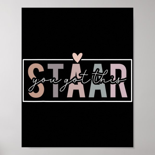 Test Day Teacher Exam Leopard Testing Day You Got  Poster (Front)