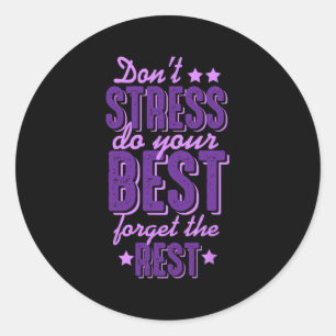 Test Day Testing Shirts For Women Teachers  Classic Round Sticker