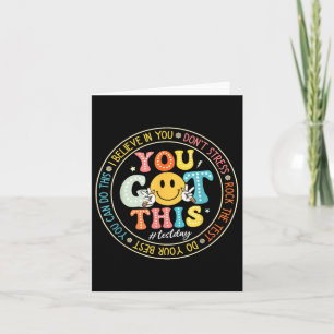 Test Day You Got This Rock The Test Teacher Testin Card
