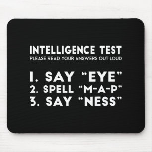 Test Eye Map Ness Funny Joke Father's Day  Mouse Pad