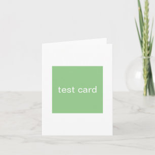 test folded card