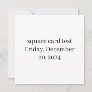 test holiday card