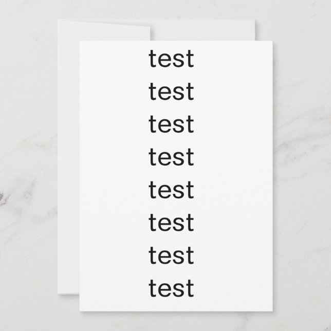 Test Invitation (Front)