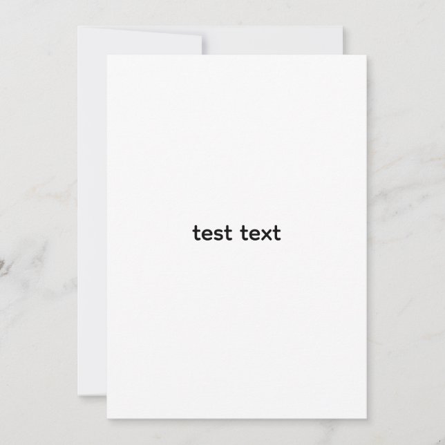 test invitation (Front)