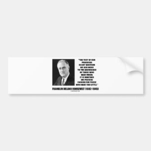 Test Of Our Progress Add Provide Enough Too Little Bumper Sticker