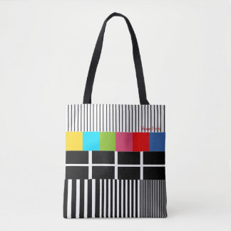 Test Pattern Inspired Tote Bag