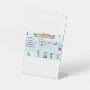 test pedestal sign