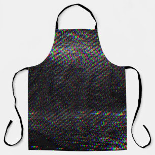 Test Screen Glitch Texture Background Apron