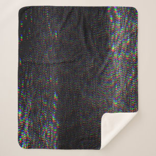 Test Screen Glitch Texture Background Sherpa Blanket