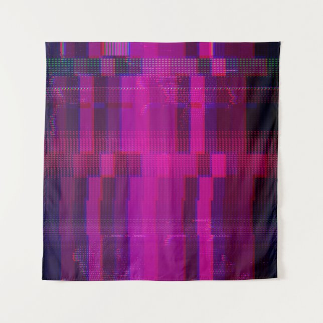 Test screen glitch texture tapestry (Front)