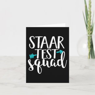 Test Squad Elementary Teacher Test Day  Card