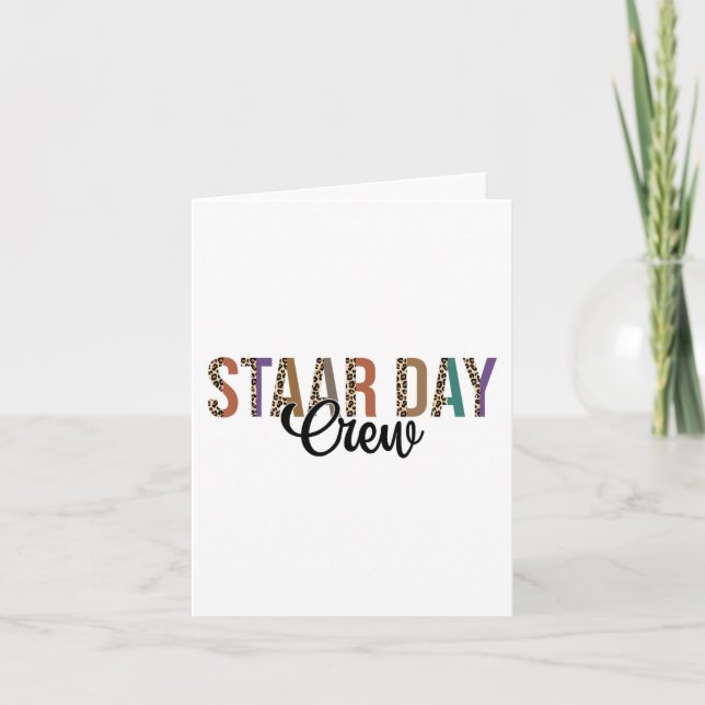 Test Staar Day Crew Mode On Teacher Testing Ideas  Card (Front)