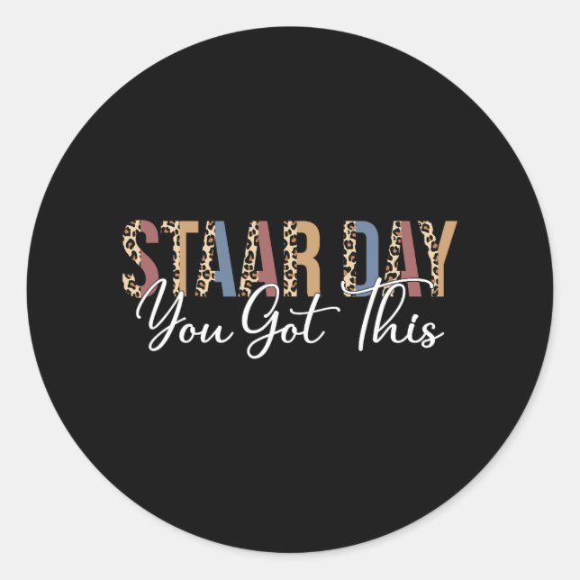 Test Staar Day Mode On Teacher Testing Ideas Schoo Classic Round Sticker (Front)