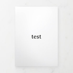 test  Tri-Fold card