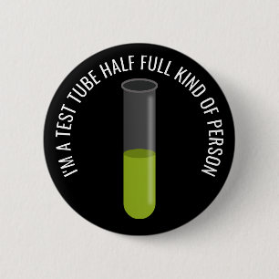 Test Tube 6 Cm Round Badge